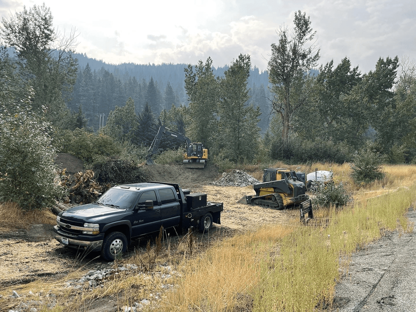 East Slope Earthworks Duramax job site